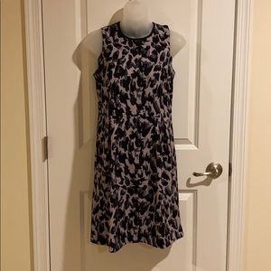 NEW Loft Lavender Cheetah Patterned Dress